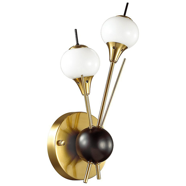 Бра White Glass Globes Sputnik Wall Lamp Loft Concept 44.401