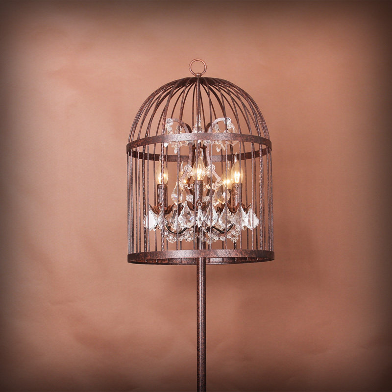 Лампа настольная Steampunk Birdcage Pendant Table