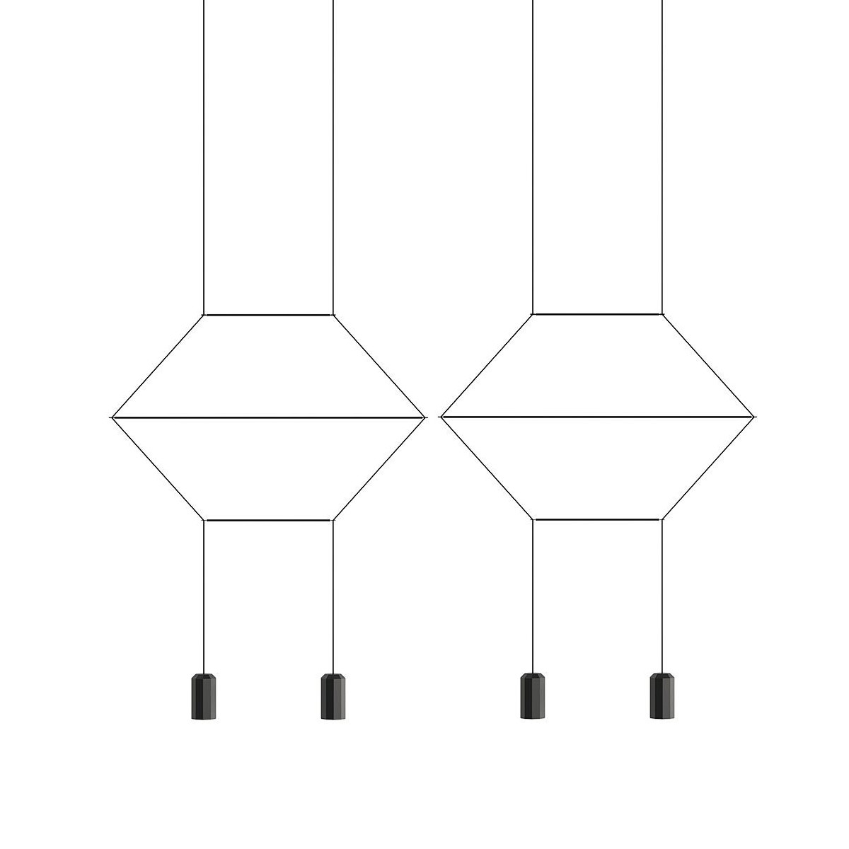 Подвесной светильник Vibia Wireflow Lineal Pendant Light 4 Loft Concept 40.2172
