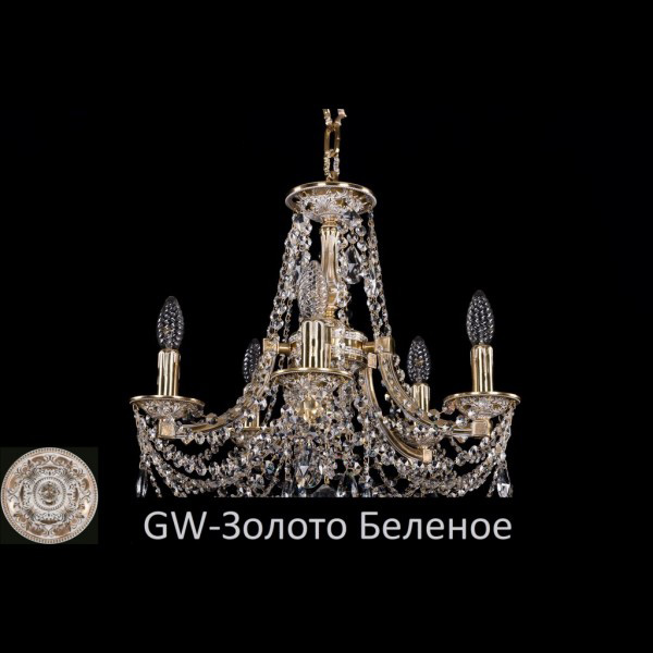 Люстра хрустальная подвесная Bohemia Ivele Crystal серия:1771 1771/5/150/C/GW