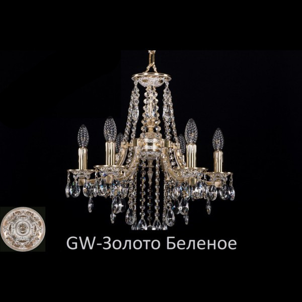 Люстра хрустальная подвесная Bohemia Ivele Crystal серия:1771 1771/6/150/B/GW