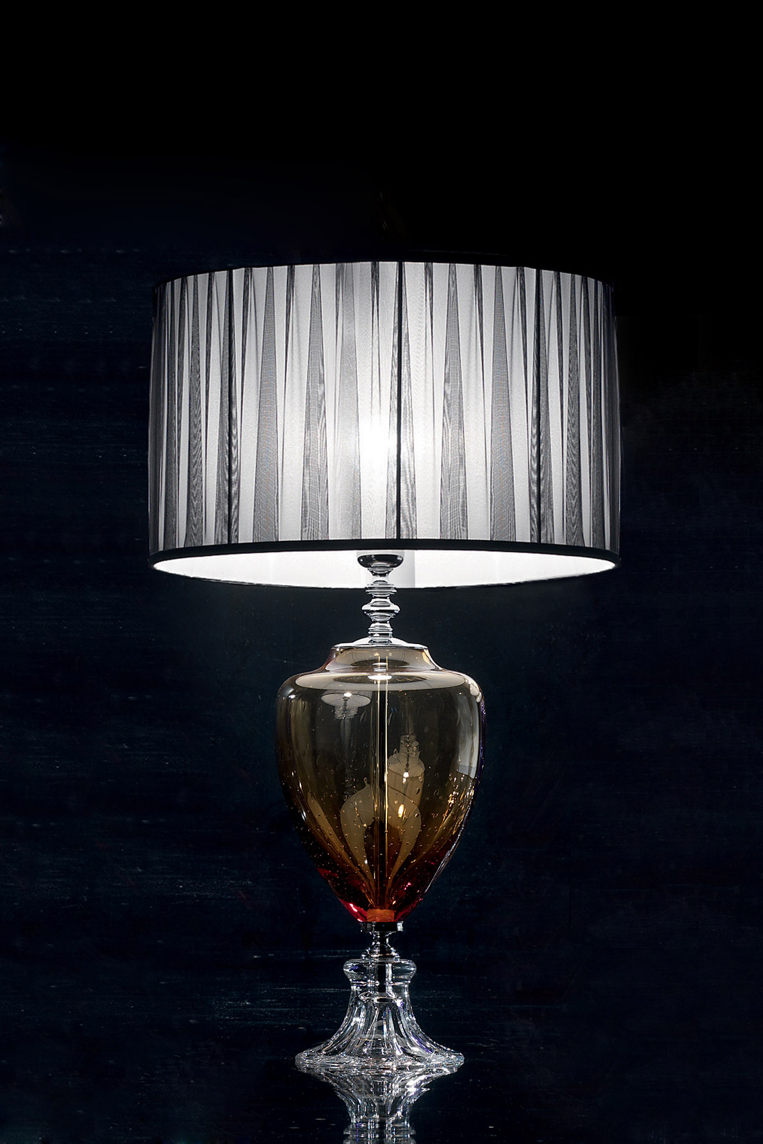 Большая настольная лампа Euroluce PLUTON LG1 / Amber 1288 (272/LG1L)