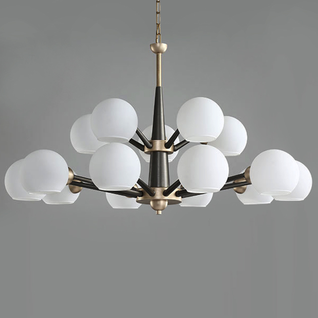 Люстра Thalia chandelier White glass 15 Loft Concept 40.2084-0