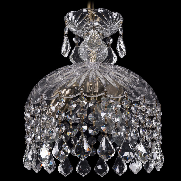 Хрустальный подвесной светильник Bohemia Ivele Crystal серия:7715 7715/22/3/Pa/Leafs