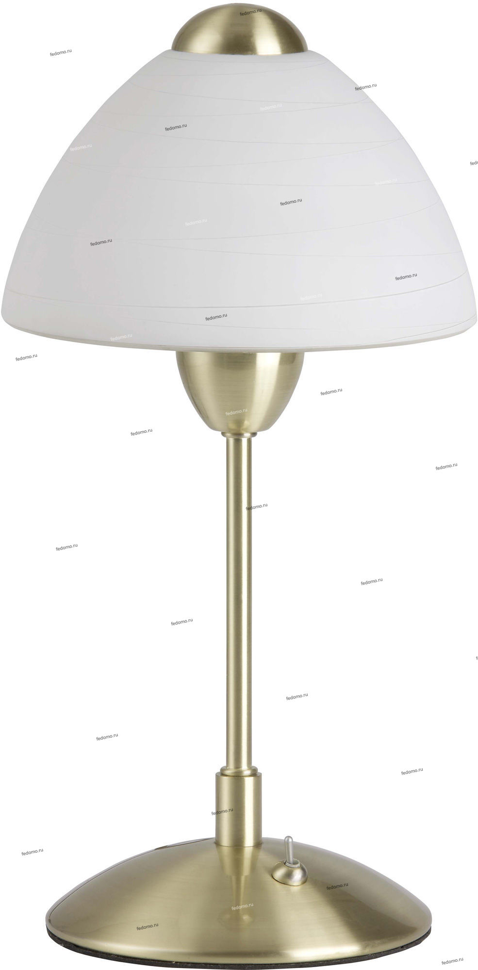 G66447/18 — Настольная лампа Brilliant Enzio, 1 плафон, латунь, белый