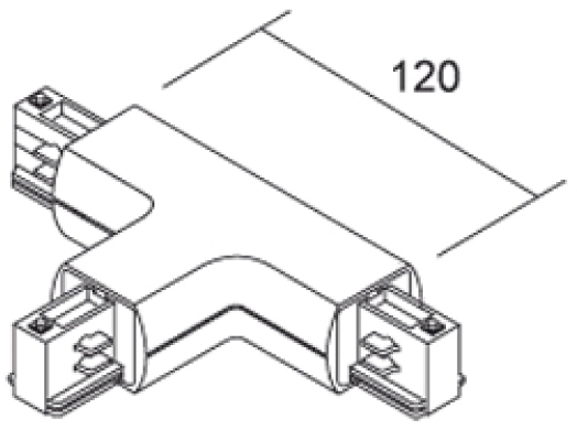 Соединитель Deko-Light T-connector round right 444641