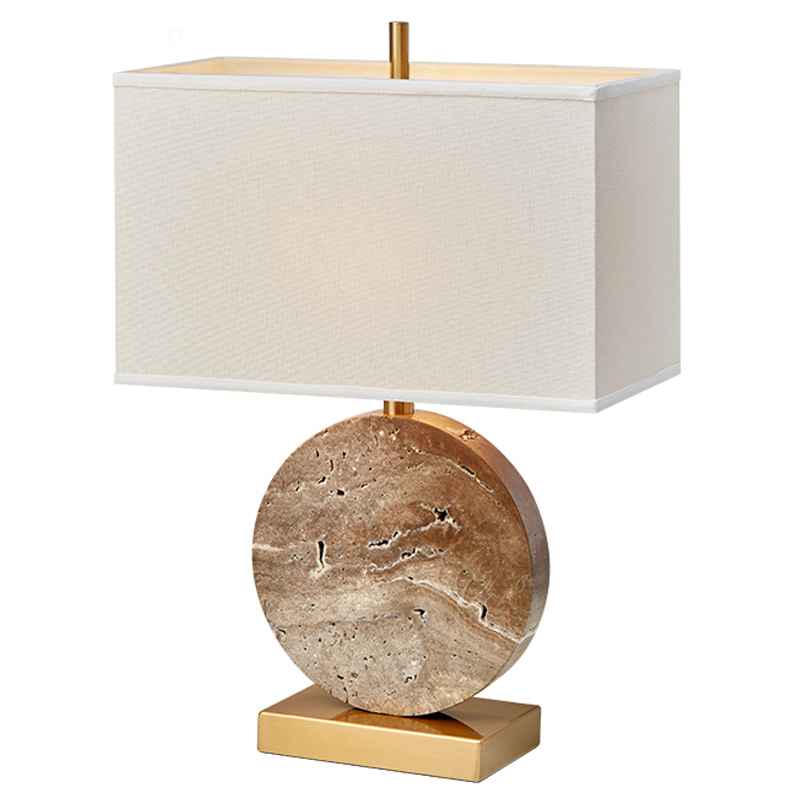 Настольная лампа Lua Grande Table Lamp beige marble Loft Concept 43.344
