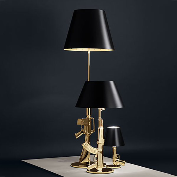 Настольная лампа Flos Guns Table Gold by Philippe Starck