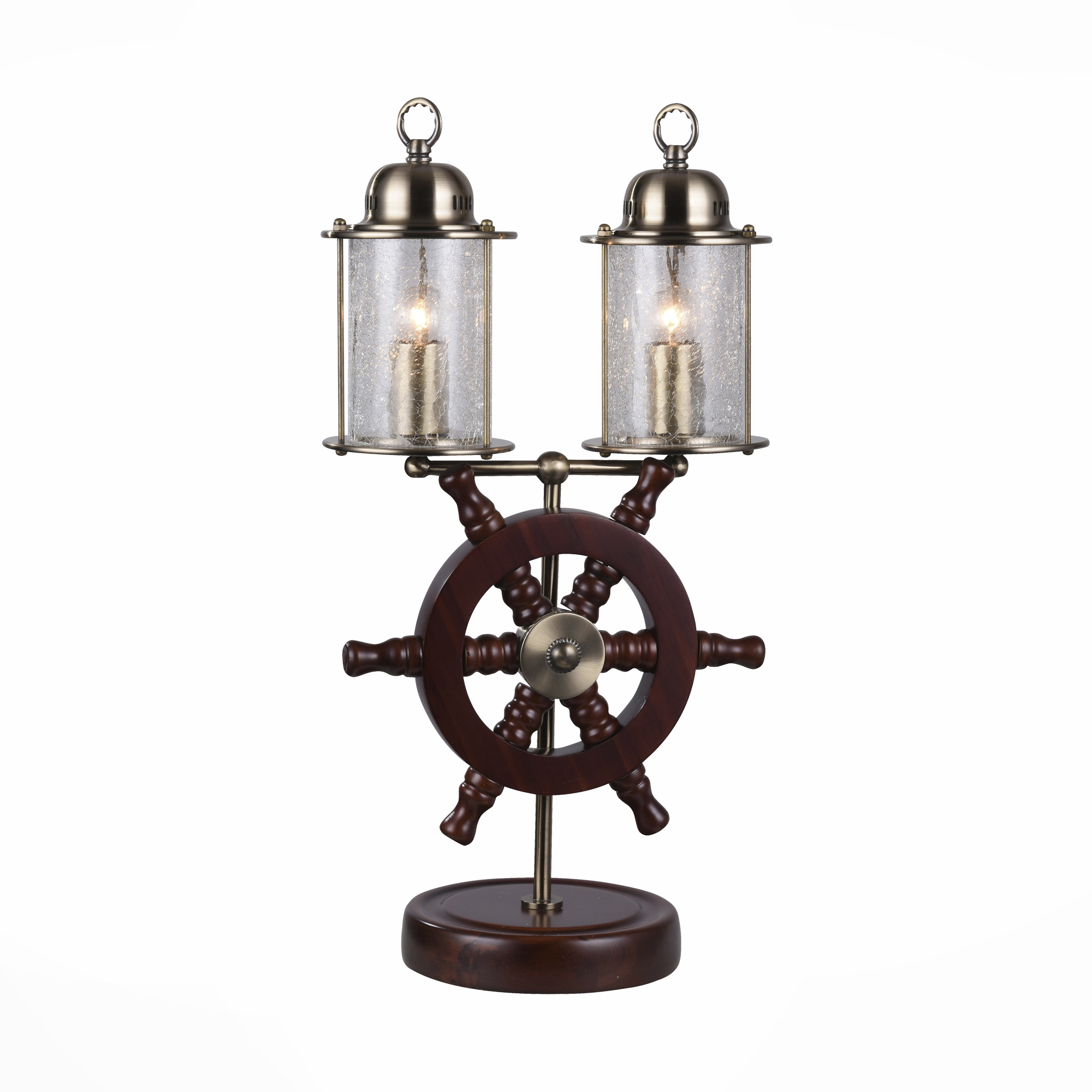 SL150.304.02 — Настольная лампа ST Luce Volantino, 2 плафона, коричневый с бронзой и прозрачным