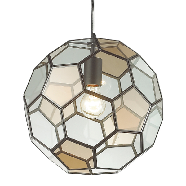 Подвесной светильник Glass & Metal Cage Pendant Globe Multi Loft Concept 40.1685.СH.20.RU