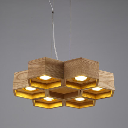 Люстра Honeycomb 6 Loft Wooden Ecolight Loft Concept 40.12
