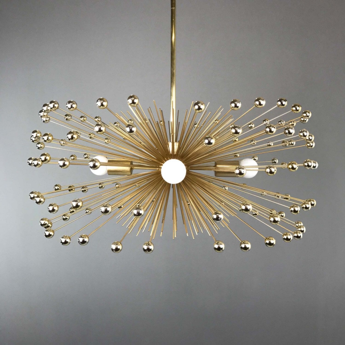 Люстра Gold Beaded Urchin Chandelier Lighting Loft Concept 40.2607