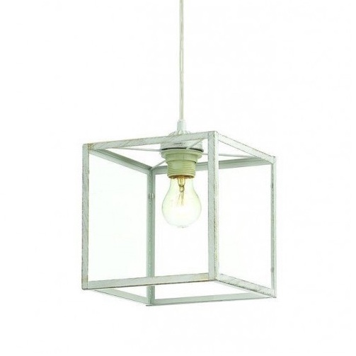 Подвесной светильник Loft Industrial Ortogonal Pendant Cube White Loft Concept 40.1688.СH.20.RU