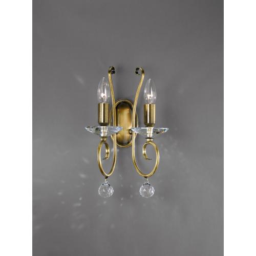 WB 2331/2.40 — Бра хрустальное La Lampada, 2 лампы, бронза, прозрачный