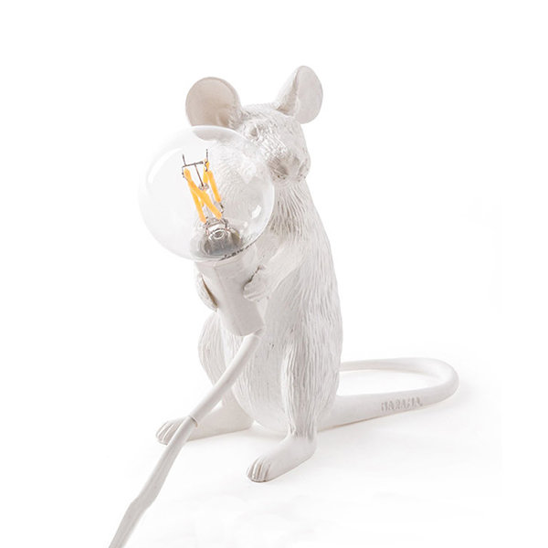 Seletti Mouse Lamp #2 H12 Настольная Лампа Мышь