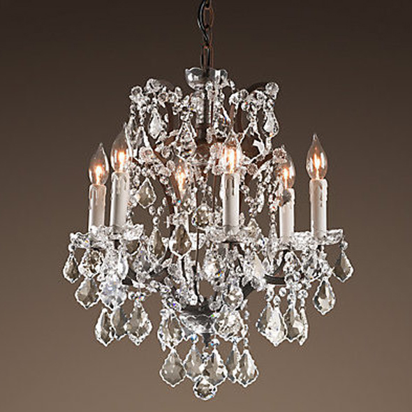 Люстра 19TH C. ROCOCO IRON & CLEAR CRYSTAL 6 Loft Concept 40.2222