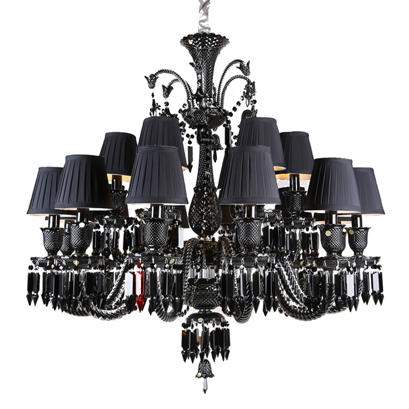 Люстра Delight Collection Baccarat 12+6 black