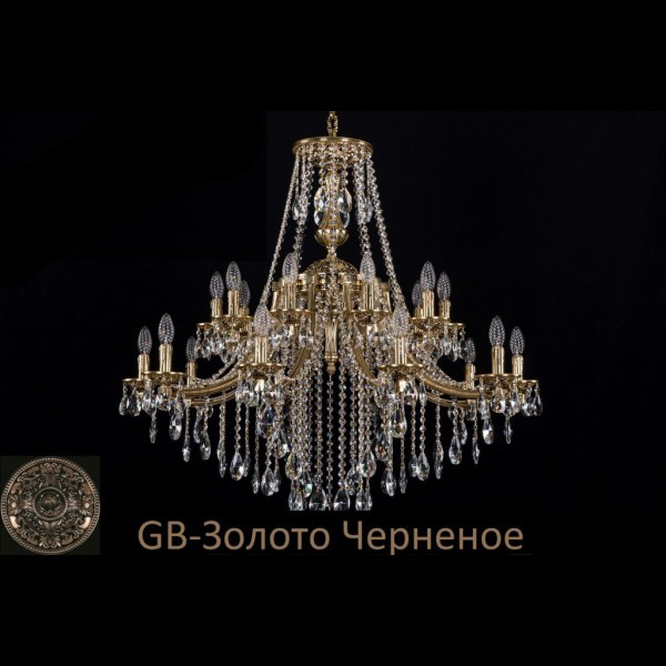 Люстра хрустальная подвесная Bohemia Ivele Crystal серия:1771 1771/20/342/B/GB
