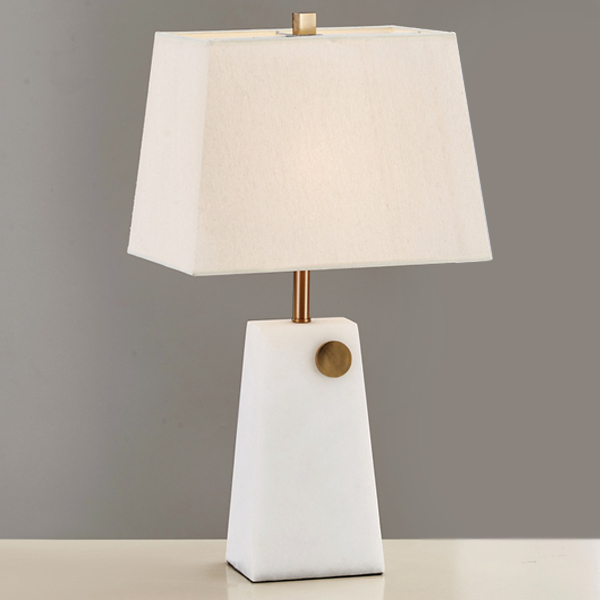 Table lamp marble