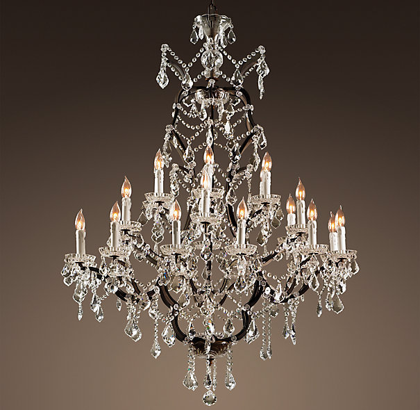 Люстра 19TH C. ROCOCO IRON & CLEAR CRYSTAL 25 Loft Concept 40.2219
