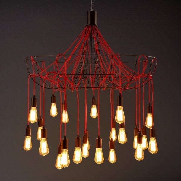 Люстра Blood Wire Chandelier Red 21 Loft Concept 40.1418