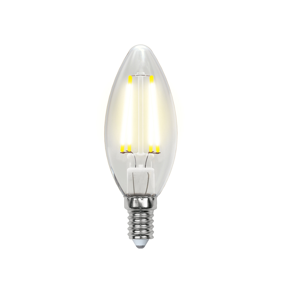 Лампа светодиодная Uniel LED-C35-6W/WW/E14/CL PLS02WH