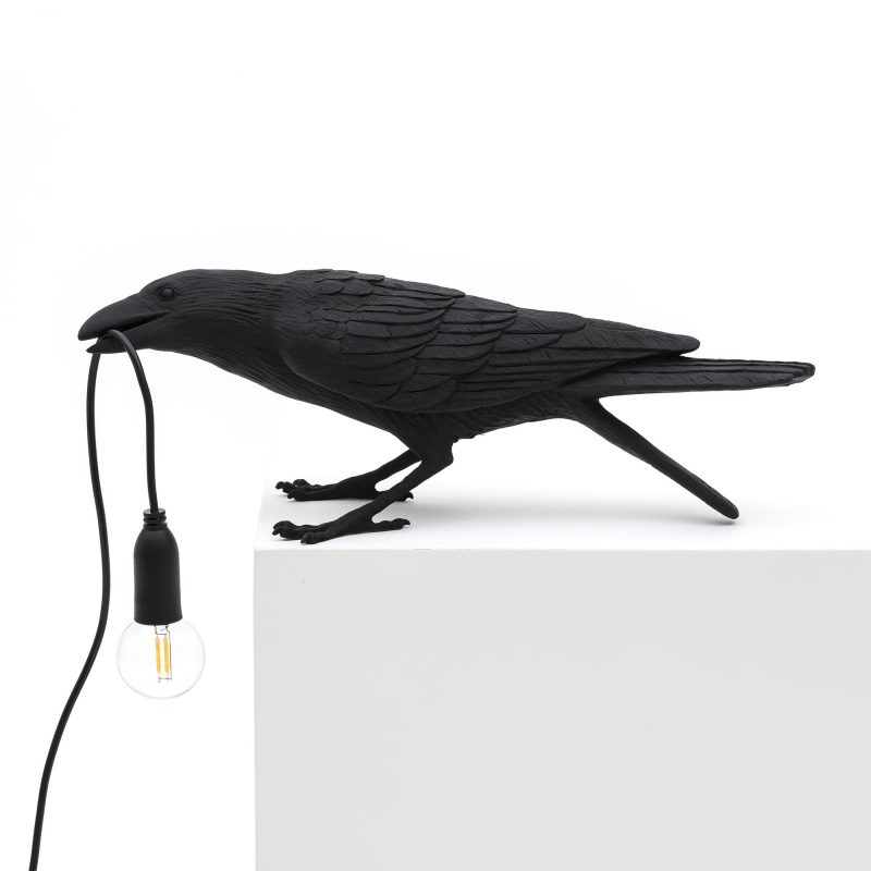 Настольная лампа Seletti Bird Lamp Black Playing Loft Concept 43.14736