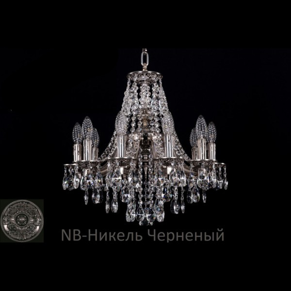 Люстра хрустальная подвесная Bohemia Ivele Crystal серия:1771 1771/10/150/B/NB
