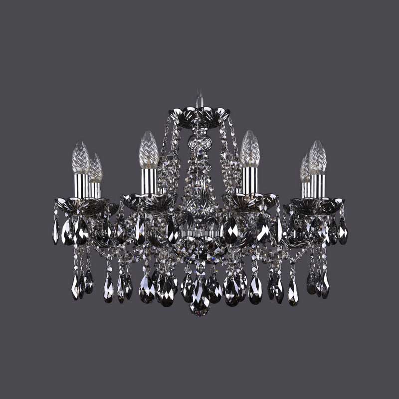 Люстра хрустальная подвесная Bohemia Ivele Crystal серия:1413 1413/8/200/Ni/M731