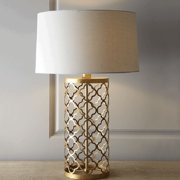 Настольная лампа Regina-Andrew Design Quatrefoil Drum Lamp Loft Concept 43.221