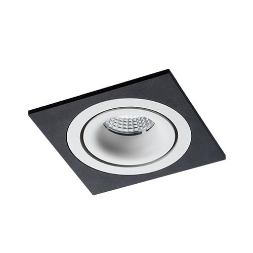 Встраиваемый светильник Italline IT02-008 white + IT02-QRS1 black