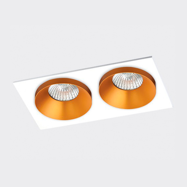 Встраиваемый светильник Italline SP SOLO gold - 2шт. + SP02 white