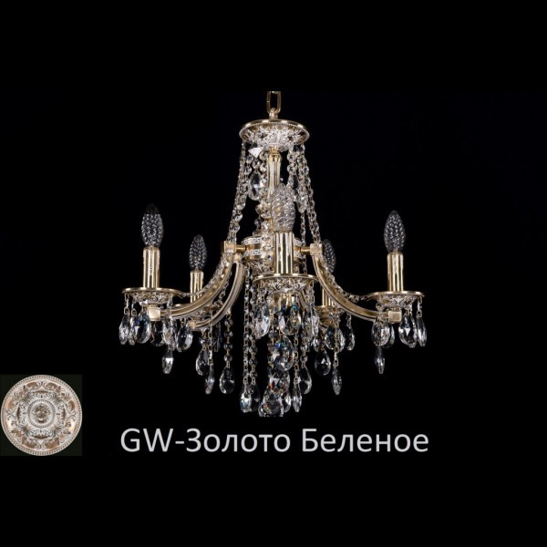 Люстра хрустальная подвесная Bohemia Ivele Crystal серия:1771 1771/5/150/B/GW