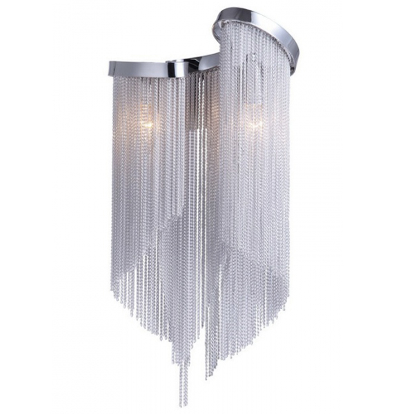 Бра Atlantis Chain Wall Lamp Black White Loft Concept 44.048