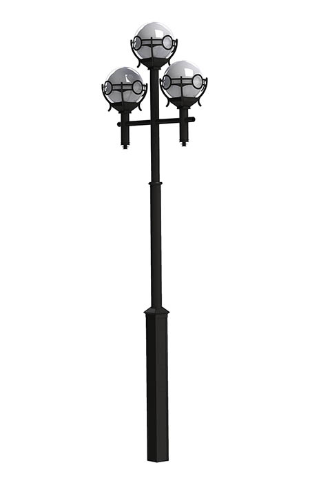 Русские фонари Versailles парковый светильник (3 головы) 520-33/b-30