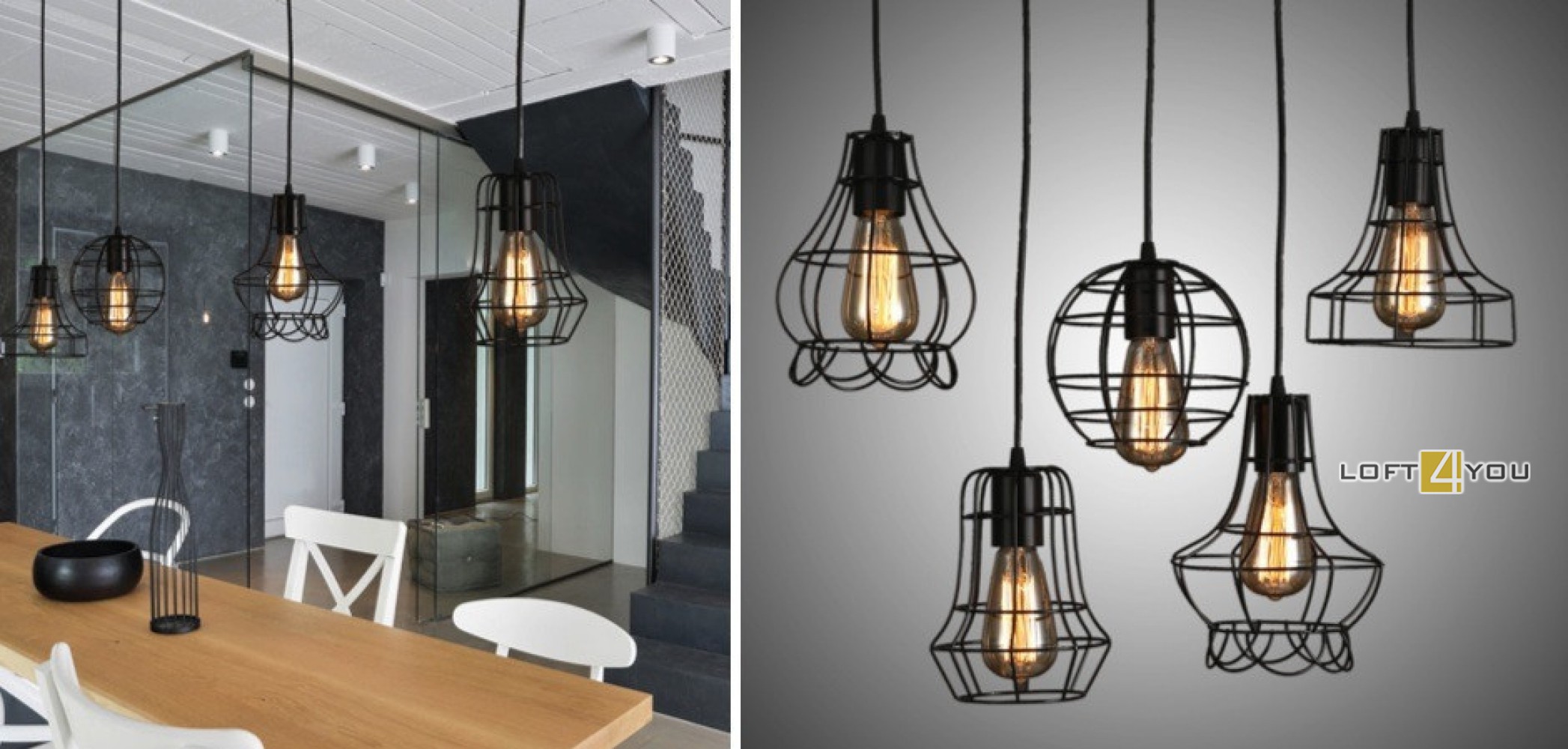 Подвесной светильник с противовесом Light for you Loft loft1832c-2