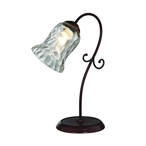 L17731.19 — Настольная лампа L'Arte Luce Gela, 1 плафон, коричневый, прозрачный