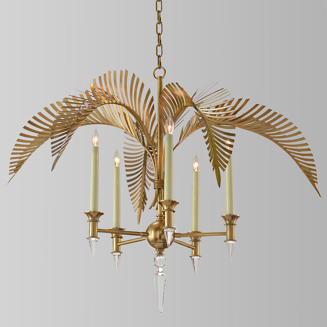 Люстра John-Richard Collection Palm Frond 5-Light Chandelier Loft Concept 40.2605
