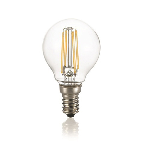 Светодиодная лампа Ideal Lux CLASSIC E14 4W SFERA TRASP 3000K