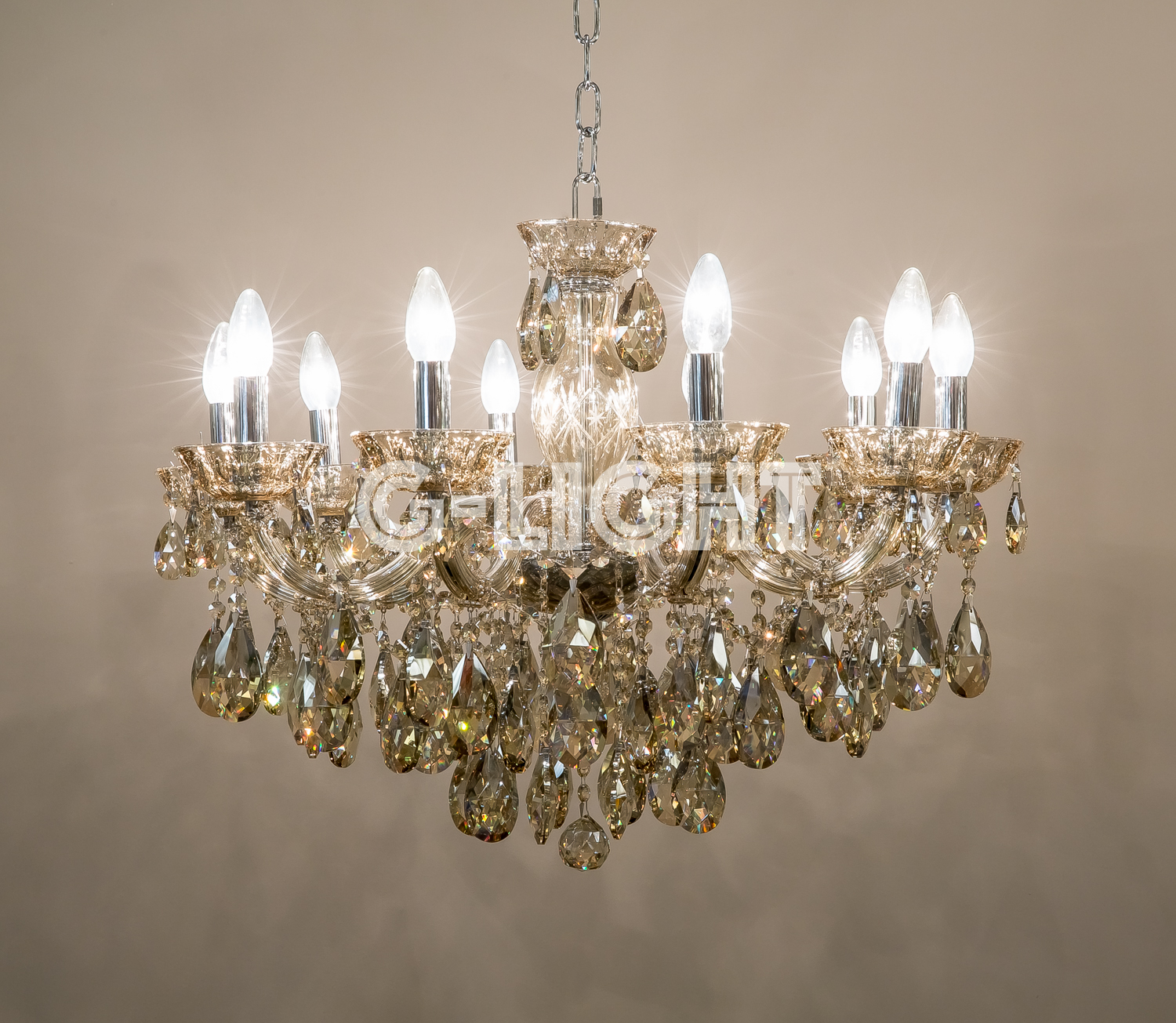 Хрустальная люстра G-Light 8802/10 Champagne