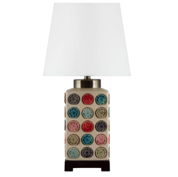 Настольная лампа Caramel Colored Square Loft Concept 43.210.СH.20.ART