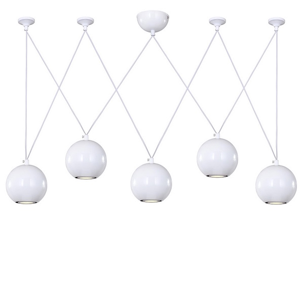 Подвесной светильник Multisphere Pendant White 5 Loft Concept 40.636