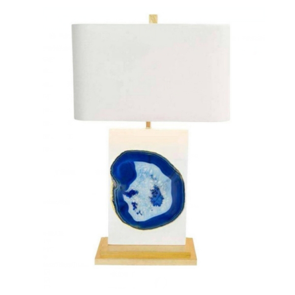Настольная лампа Bel Air Table Lamp in Blue Agate Loft Concept 43.233.MT.BL.T1B