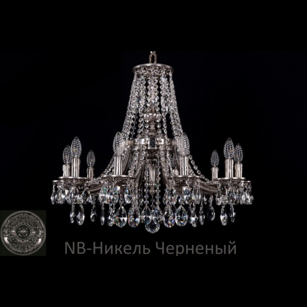 Люстра хрустальная подвесная Bohemia Ivele Crystal серия:1771 1771/10/220/A/NB