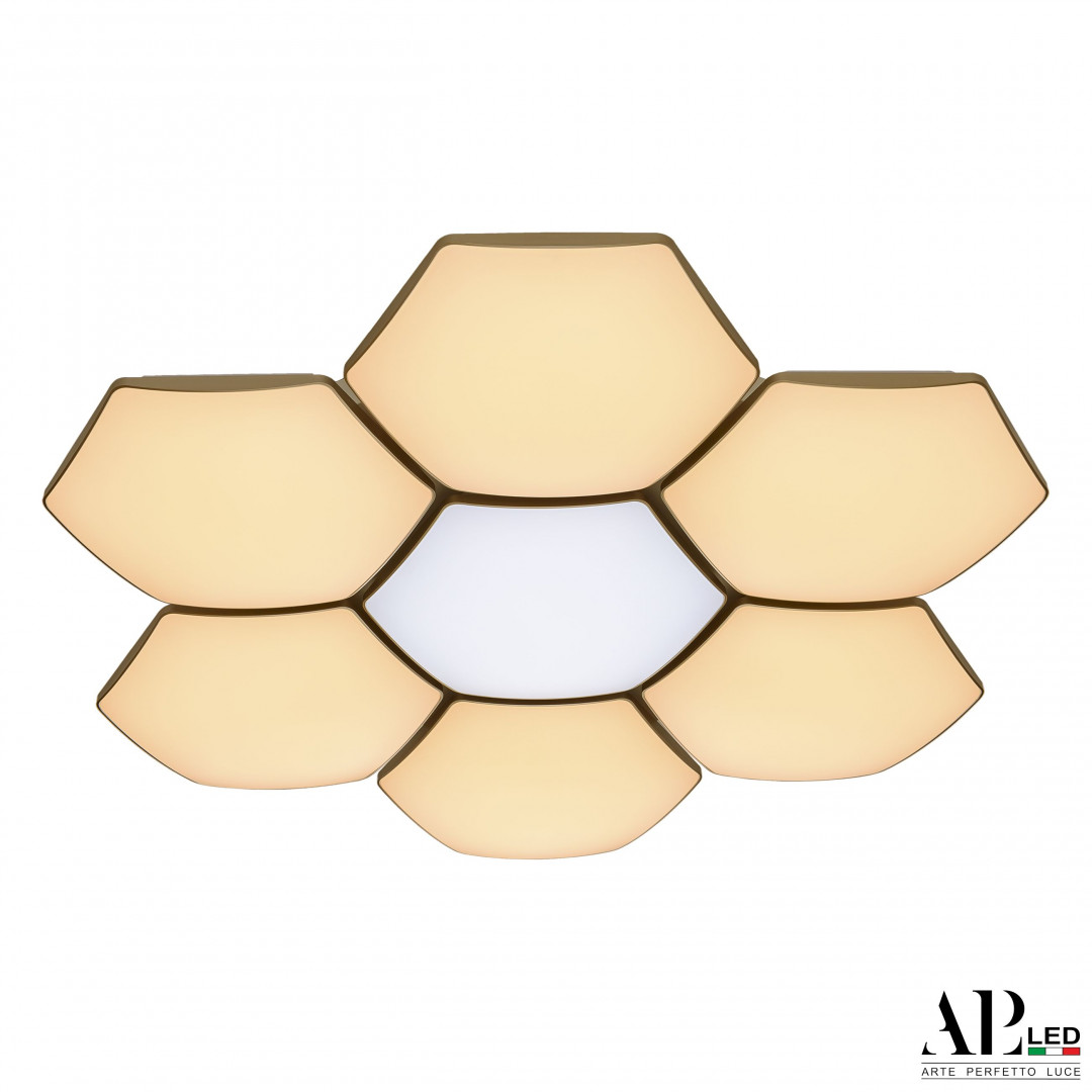 Люстра 3303.6804-6+1-785/750/130 White/Gold Arte Perfetto Luce