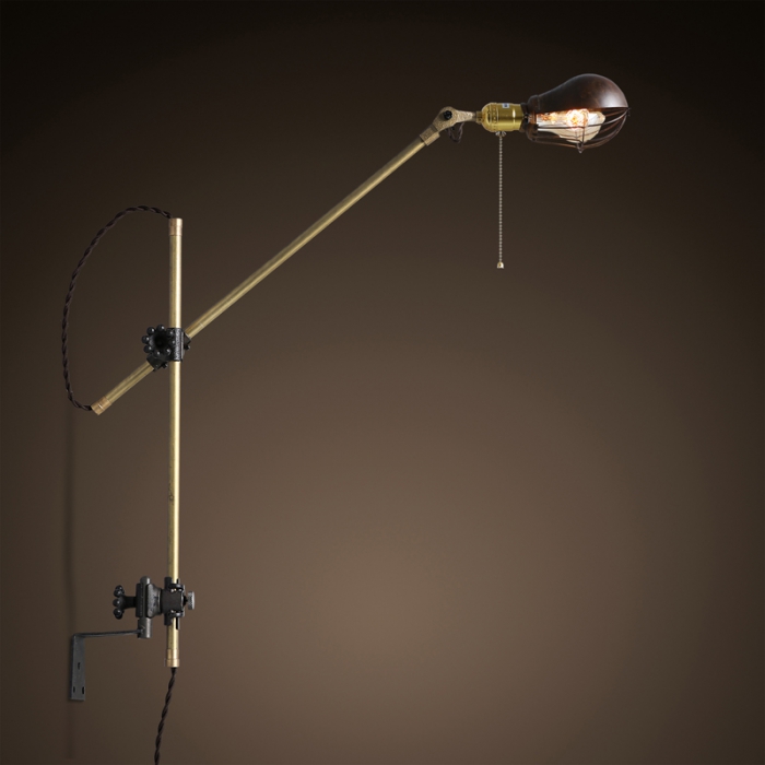 Настенный светильник Steampunk Extension Pole Bra 2 Loft Concept 44.036.MT.BL.T1B