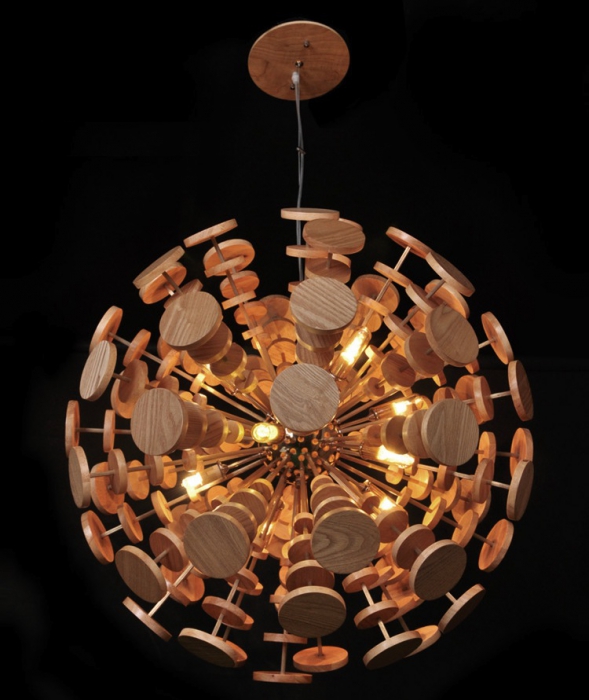Люстра Wooden Glowworm Sphere Loft Concept 40.28