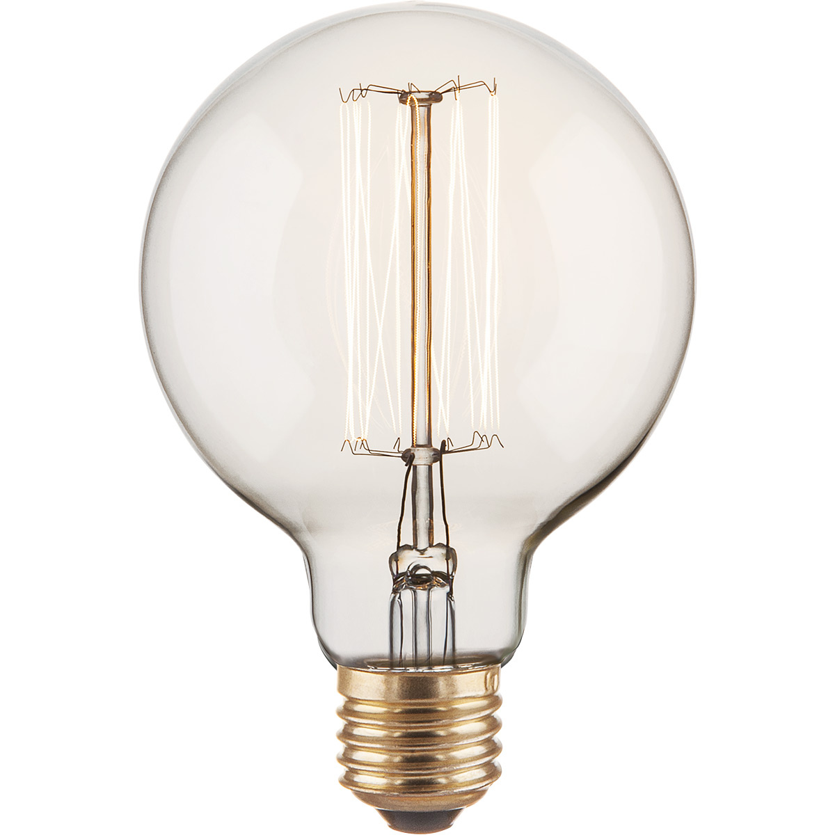 Лампа накаливания диммируемая E27 60W шар прозрачный 4690389082160