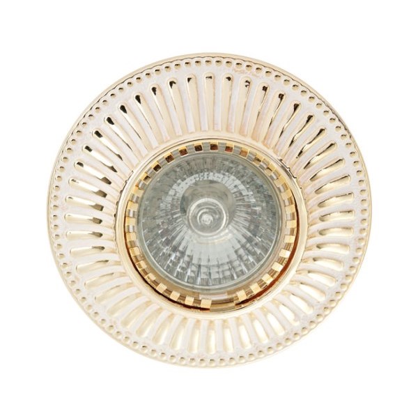 L10351.49 — Светильник встраиваемый L'Arte Luce Rodez круглый, 1 лампа, белый с золотом