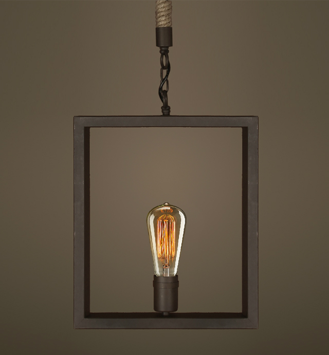 Люстра Quadrate Loft Rope Light Loft Concept 40.107.MT.BL.T1B